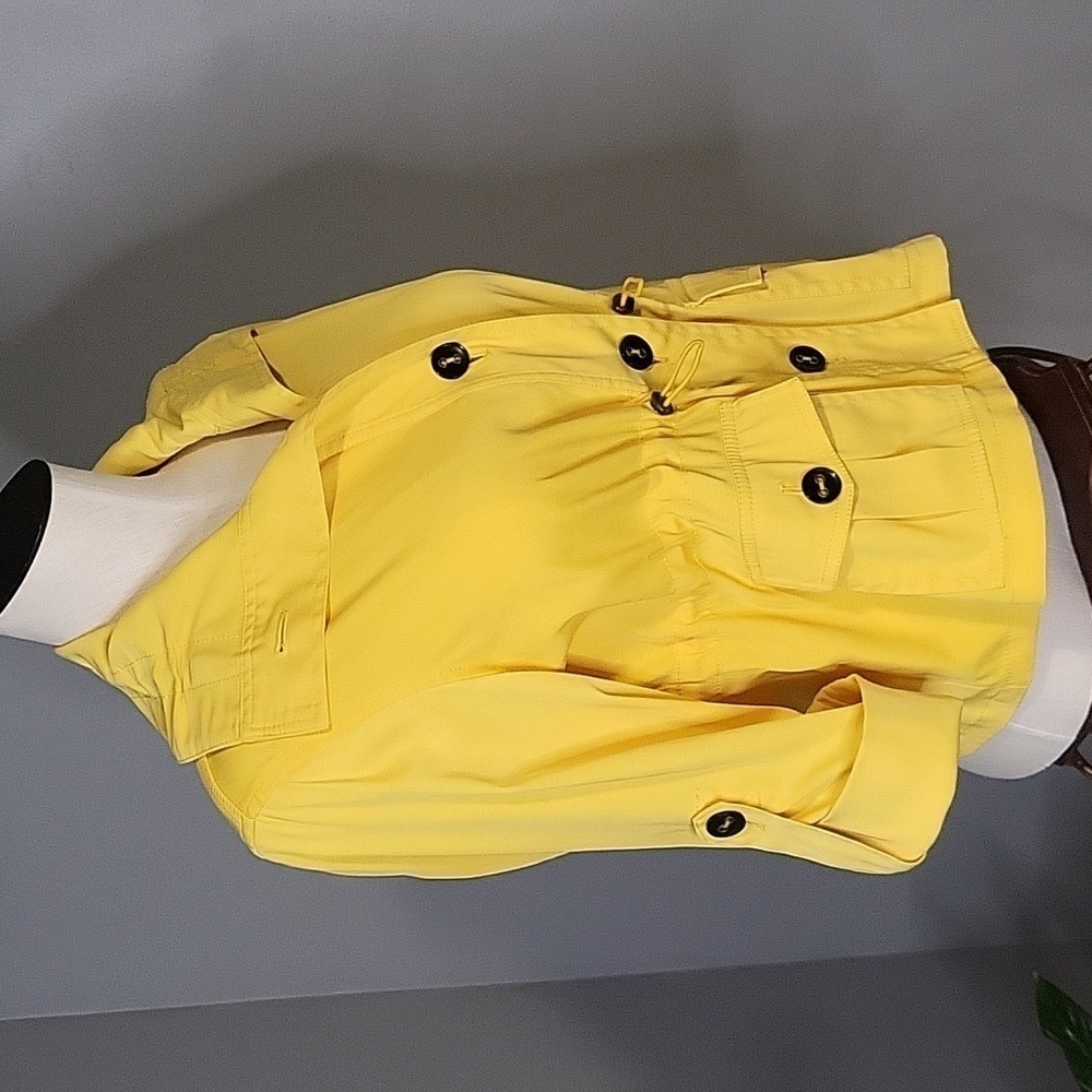 Vintage Ruby Rd. Yellow Button Down Lightweight J… - image 2